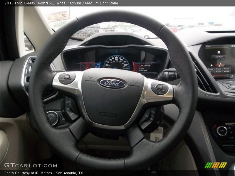 White Platinum / Medium Light Stone 2013 Ford C-Max Hybrid SE
