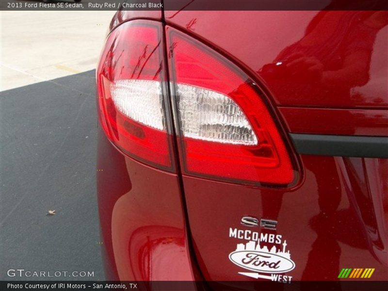 Ruby Red / Charcoal Black 2013 Ford Fiesta SE Sedan