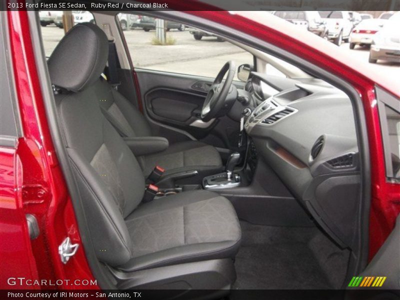 Ruby Red / Charcoal Black 2013 Ford Fiesta SE Sedan