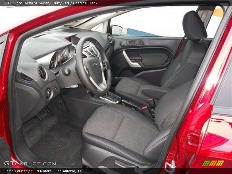 Ruby Red / Charcoal Black 2013 Ford Fiesta SE Sedan