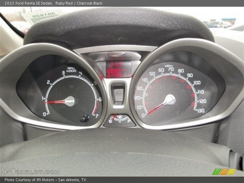 Ruby Red / Charcoal Black 2013 Ford Fiesta SE Sedan
