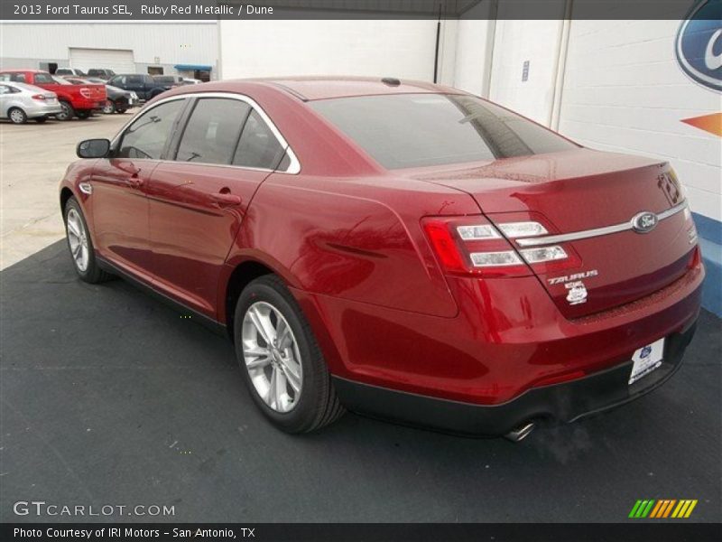 Ruby Red Metallic / Dune 2013 Ford Taurus SEL