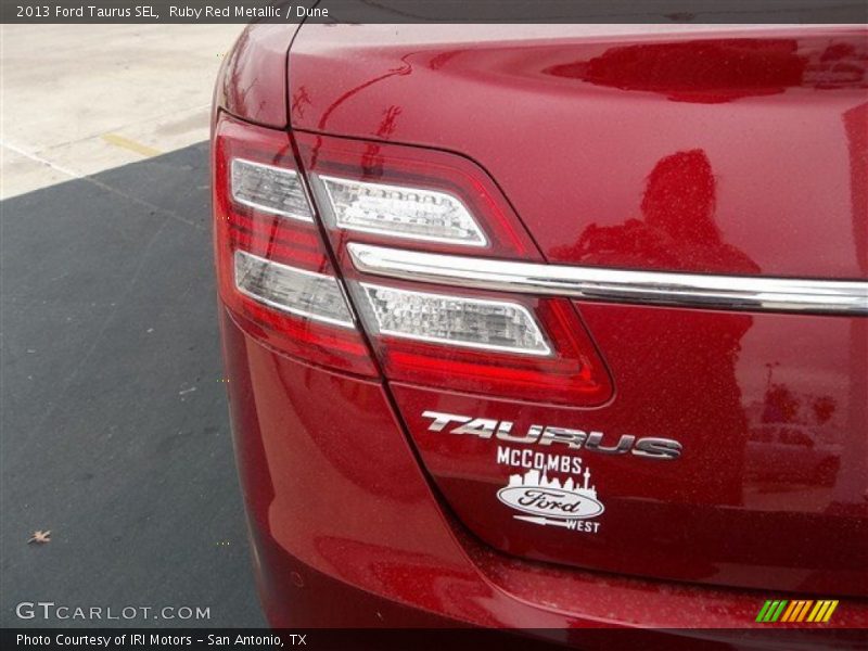 Ruby Red Metallic / Dune 2013 Ford Taurus SEL