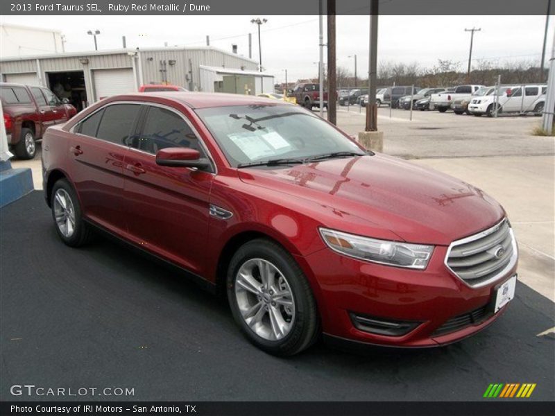 Ruby Red Metallic / Dune 2013 Ford Taurus SEL