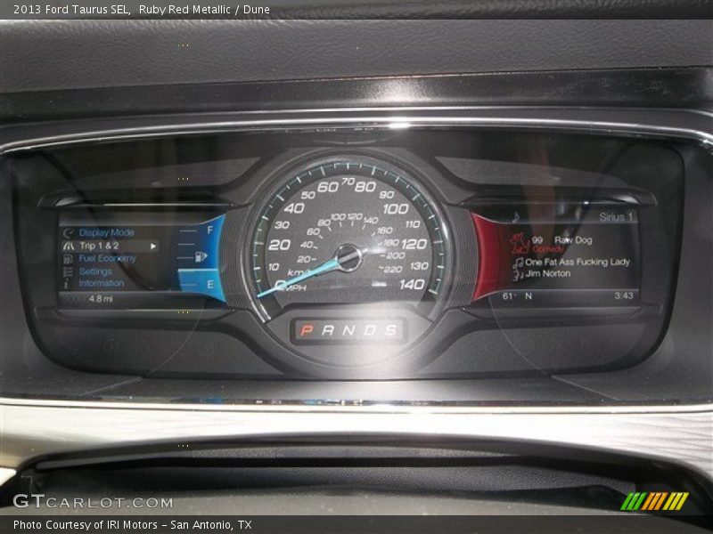Ruby Red Metallic / Dune 2013 Ford Taurus SEL