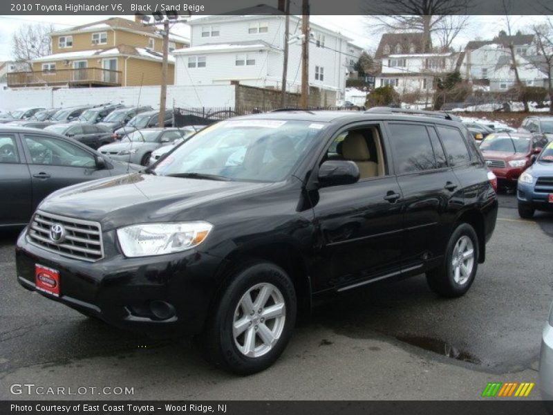 Black / Sand Beige 2010 Toyota Highlander V6