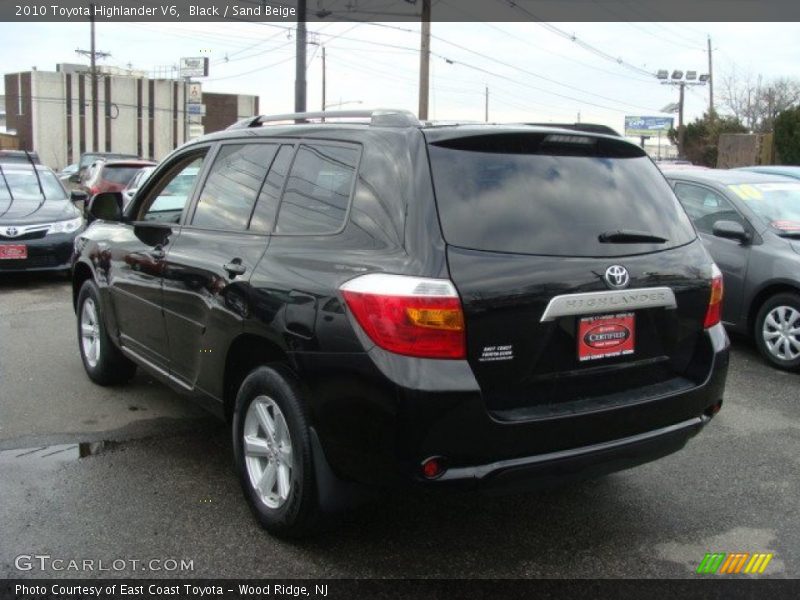 Black / Sand Beige 2010 Toyota Highlander V6