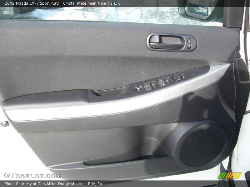 Crystal White Pearl Mica / Black 2009 Mazda CX-7 Sport AWD