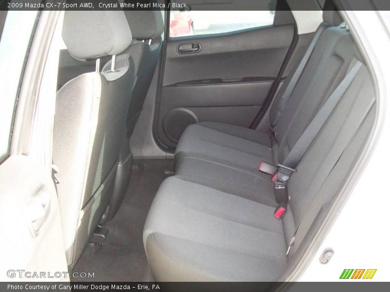 Crystal White Pearl Mica / Black 2009 Mazda CX-7 Sport AWD