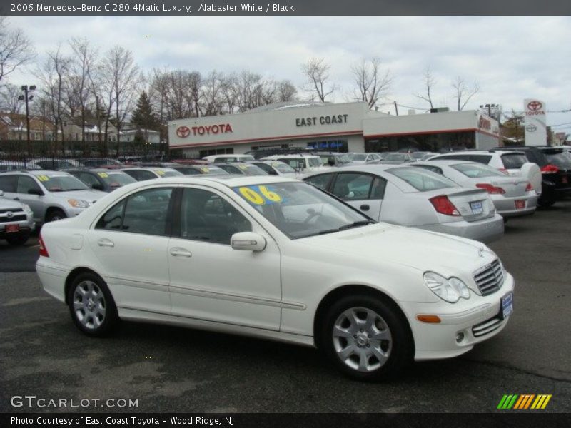 Alabaster White / Black 2006 Mercedes-Benz C 280 4Matic Luxury