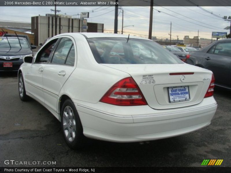 Alabaster White / Black 2006 Mercedes-Benz C 280 4Matic Luxury
