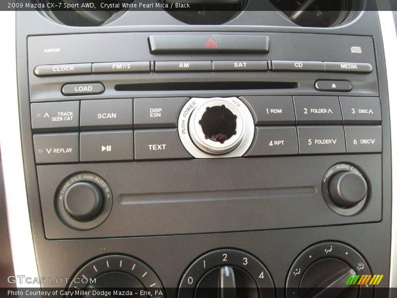 Crystal White Pearl Mica / Black 2009 Mazda CX-7 Sport AWD