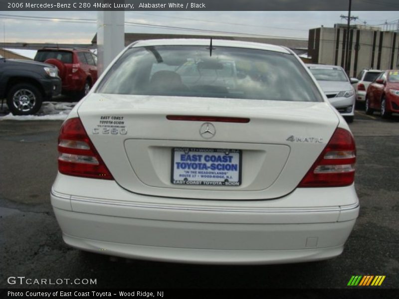 Alabaster White / Black 2006 Mercedes-Benz C 280 4Matic Luxury