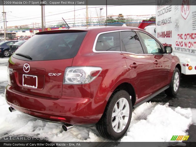 Copper Red Mica / Sand 2009 Mazda CX-7 Sport AWD