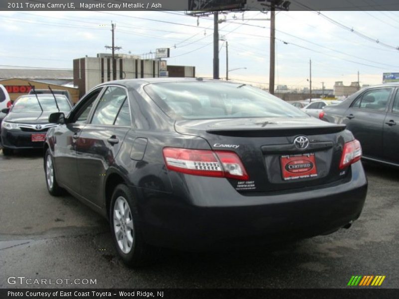 Magnetic Gray Metallic / Ash 2011 Toyota Camry LE