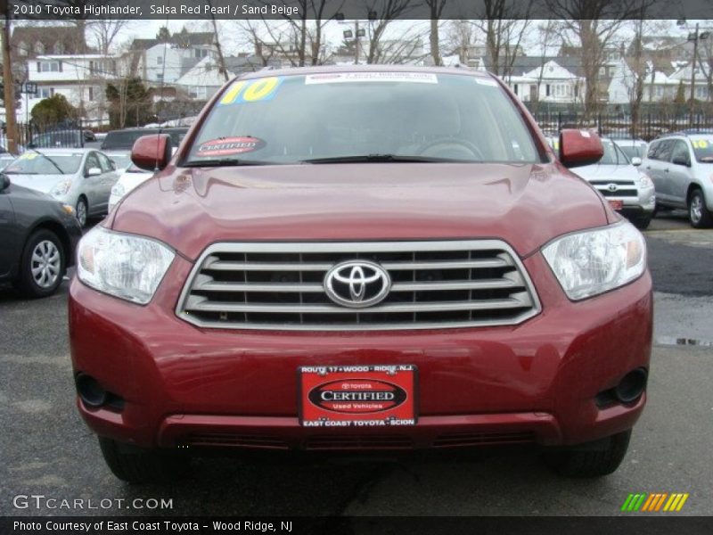 Salsa Red Pearl / Sand Beige 2010 Toyota Highlander