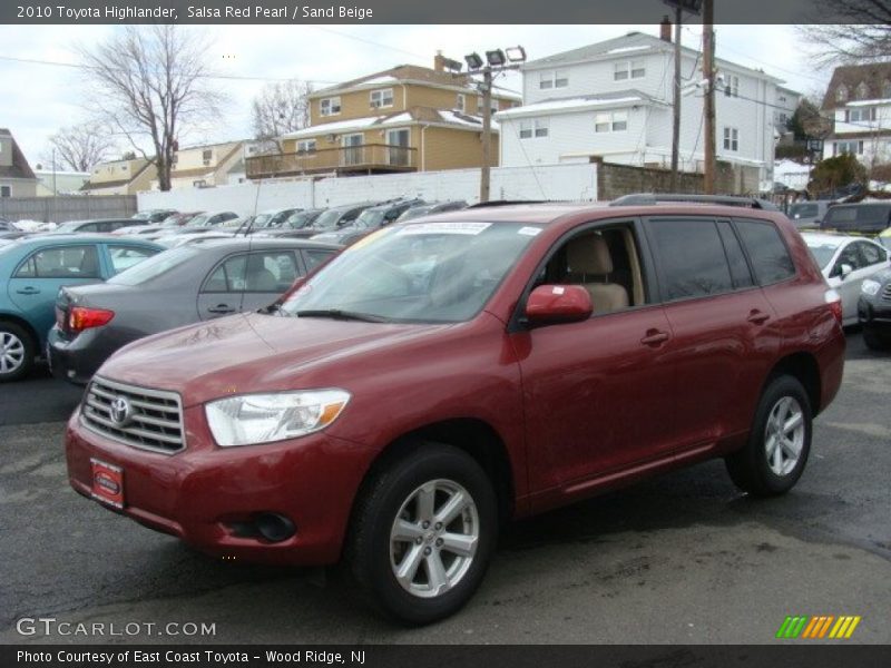 Salsa Red Pearl / Sand Beige 2010 Toyota Highlander