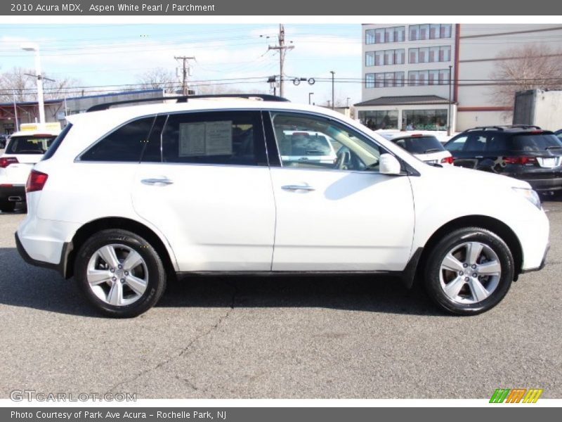 Aspen White Pearl / Parchment 2010 Acura MDX