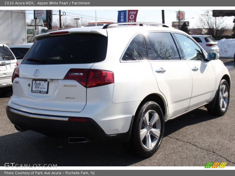 Aspen White Pearl / Parchment 2010 Acura MDX