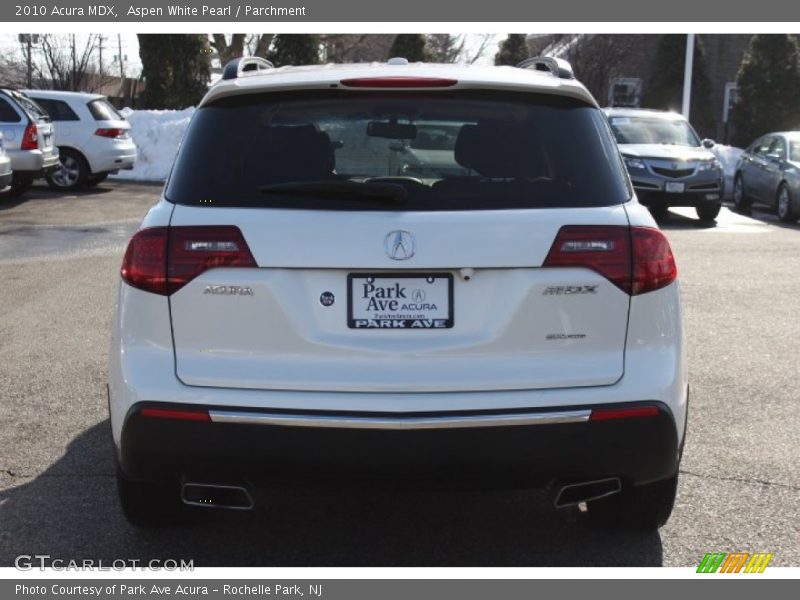 Aspen White Pearl / Parchment 2010 Acura MDX