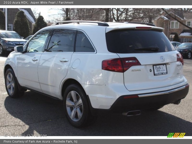 Aspen White Pearl / Parchment 2010 Acura MDX