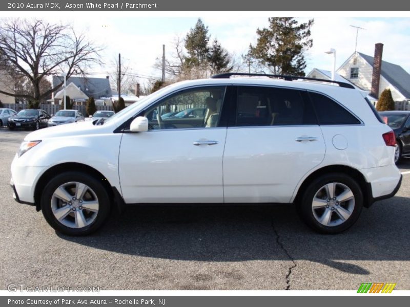 Aspen White Pearl / Parchment 2010 Acura MDX