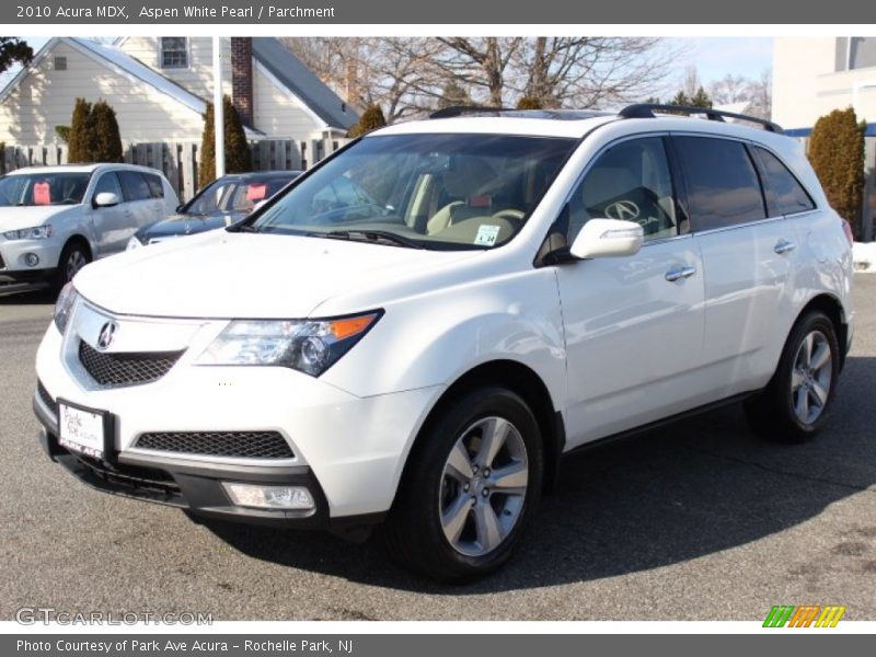 Aspen White Pearl / Parchment 2010 Acura MDX