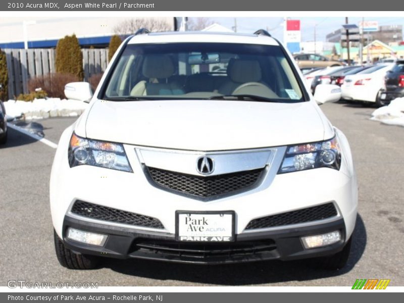 Aspen White Pearl / Parchment 2010 Acura MDX