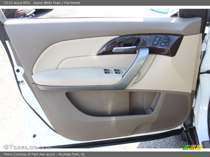 Aspen White Pearl / Parchment 2010 Acura MDX