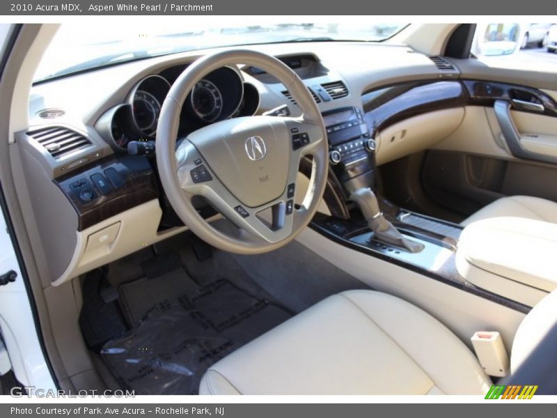 Aspen White Pearl / Parchment 2010 Acura MDX