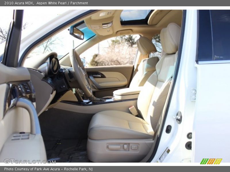 Aspen White Pearl / Parchment 2010 Acura MDX