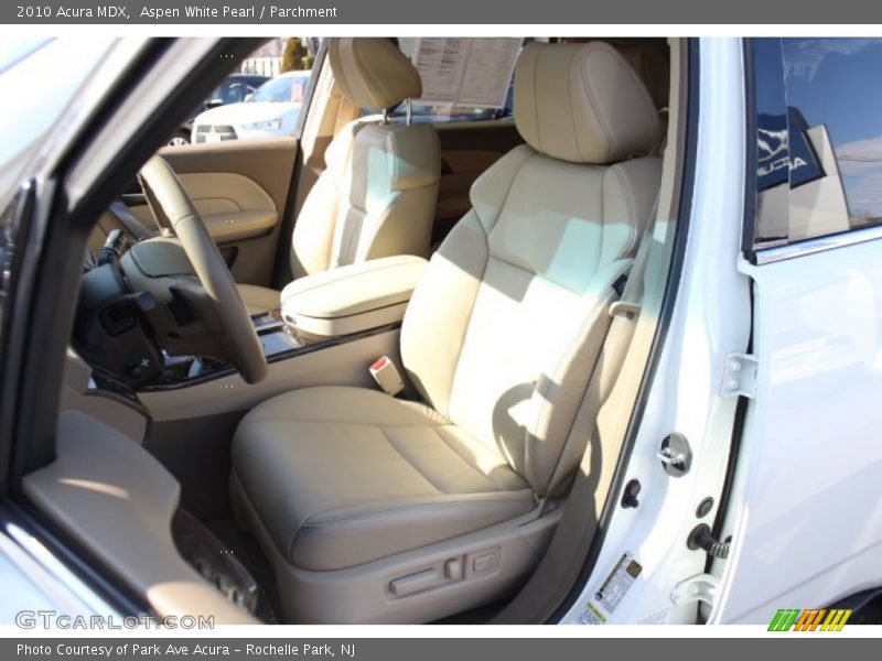 Aspen White Pearl / Parchment 2010 Acura MDX