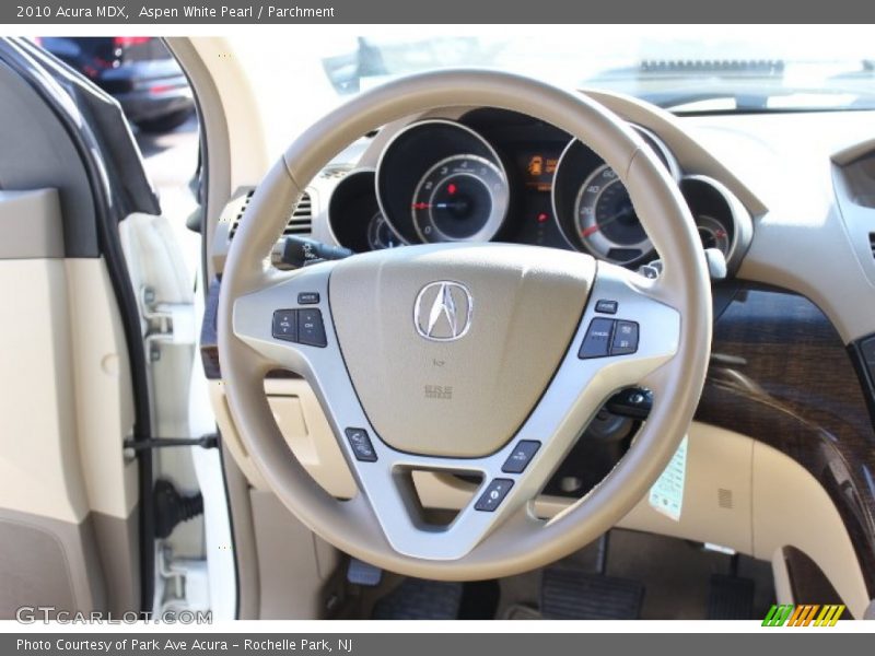 Aspen White Pearl / Parchment 2010 Acura MDX