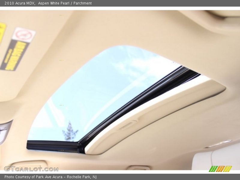 Aspen White Pearl / Parchment 2010 Acura MDX