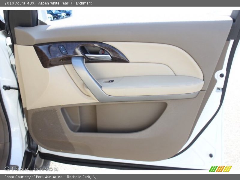 Aspen White Pearl / Parchment 2010 Acura MDX
