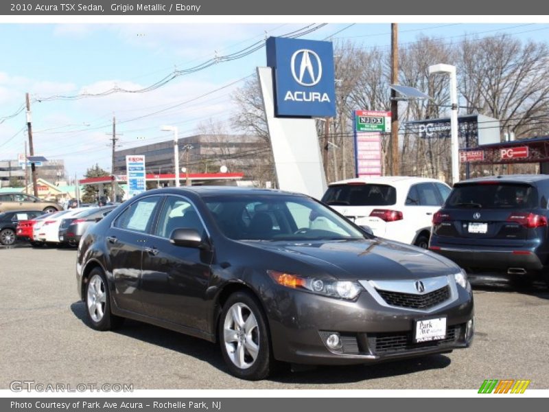 Grigio Metallic / Ebony 2010 Acura TSX Sedan