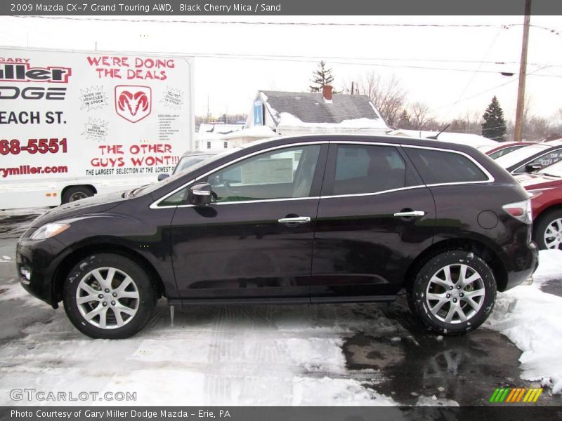 Black Cherry Mica / Sand 2009 Mazda CX-7 Grand Touring AWD