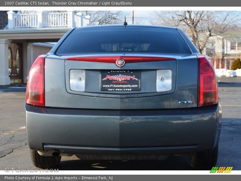 Thunder Gray Chromaflair / Light Gray/Ebony 2007 Cadillac CTS Sedan