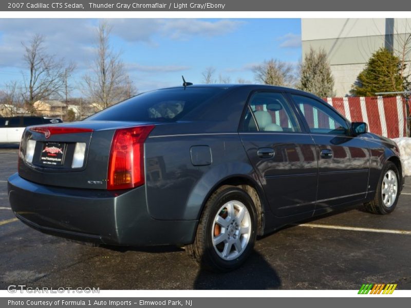 Thunder Gray Chromaflair / Light Gray/Ebony 2007 Cadillac CTS Sedan