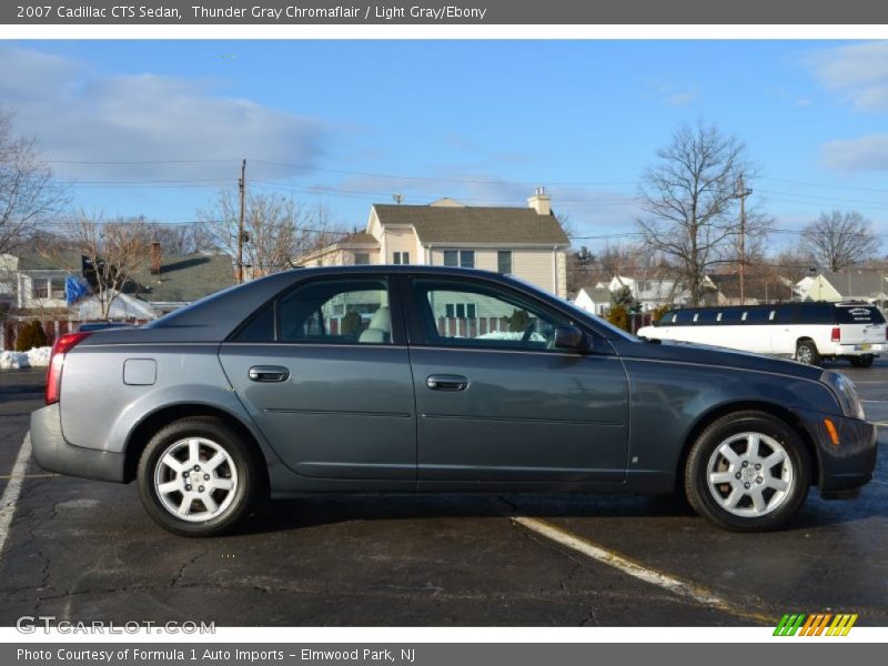 Thunder Gray Chromaflair / Light Gray/Ebony 2007 Cadillac CTS Sedan