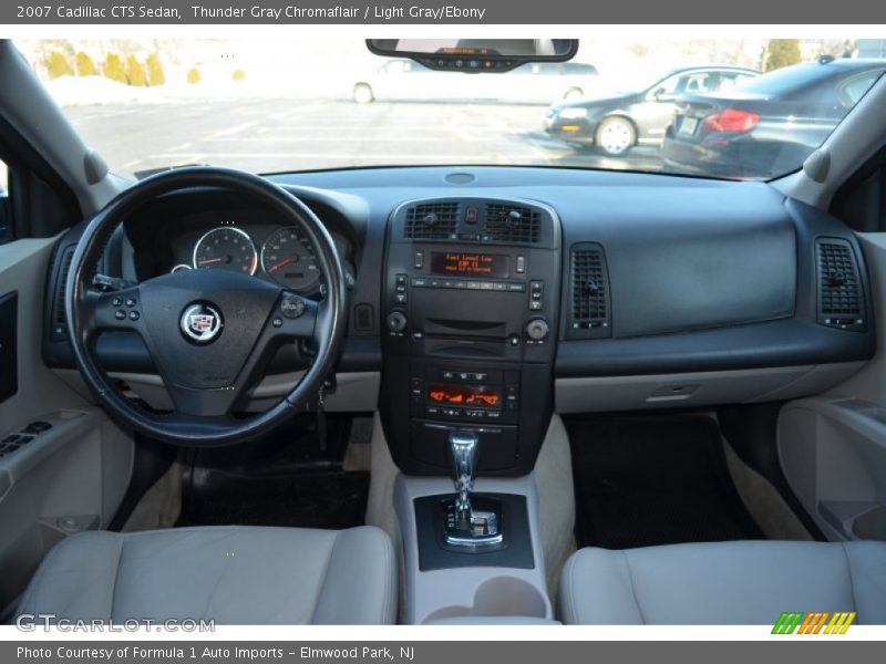 Thunder Gray Chromaflair / Light Gray/Ebony 2007 Cadillac CTS Sedan