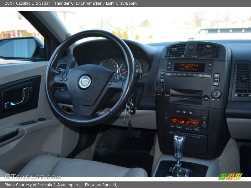 Thunder Gray Chromaflair / Light Gray/Ebony 2007 Cadillac CTS Sedan