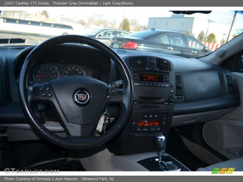 Thunder Gray Chromaflair / Light Gray/Ebony 2007 Cadillac CTS Sedan
