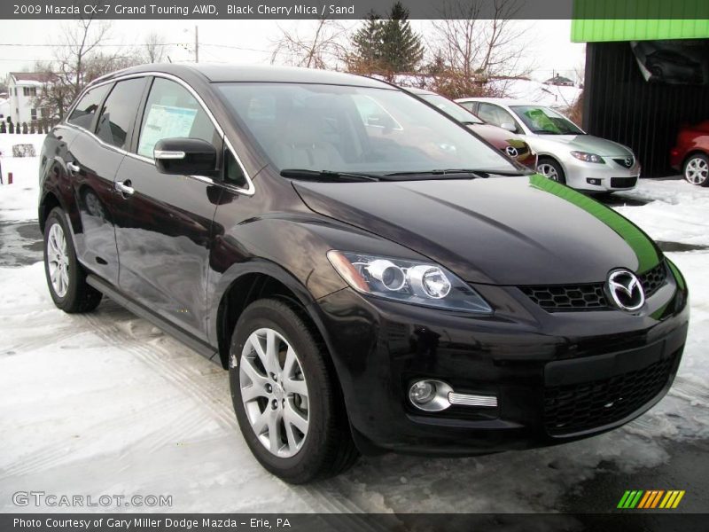 Black Cherry Mica / Sand 2009 Mazda CX-7 Grand Touring AWD