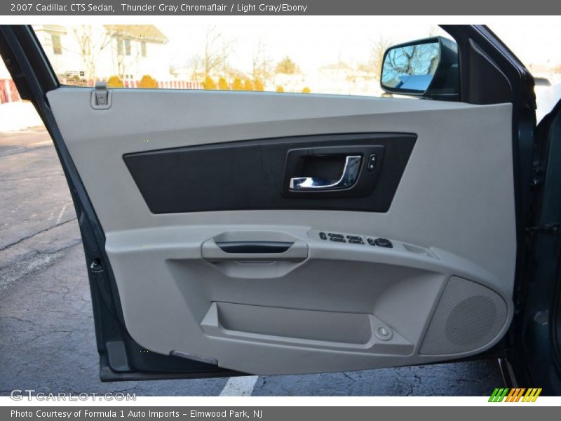 Thunder Gray Chromaflair / Light Gray/Ebony 2007 Cadillac CTS Sedan