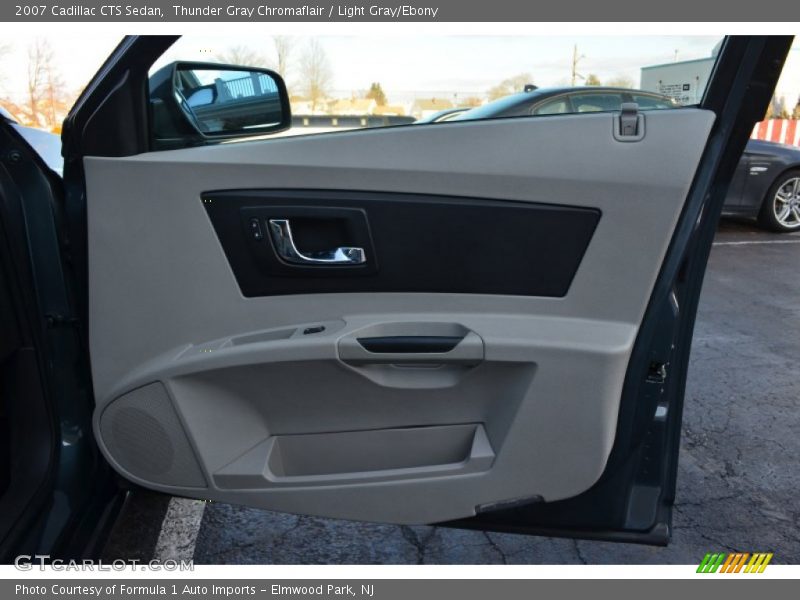 Thunder Gray Chromaflair / Light Gray/Ebony 2007 Cadillac CTS Sedan