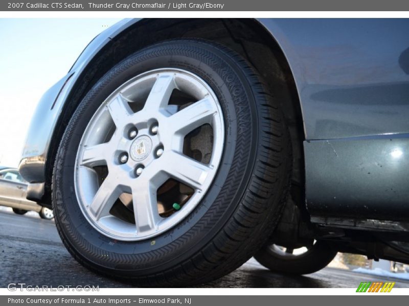 Thunder Gray Chromaflair / Light Gray/Ebony 2007 Cadillac CTS Sedan