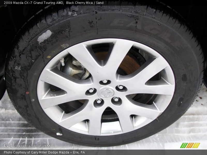 Black Cherry Mica / Sand 2009 Mazda CX-7 Grand Touring AWD