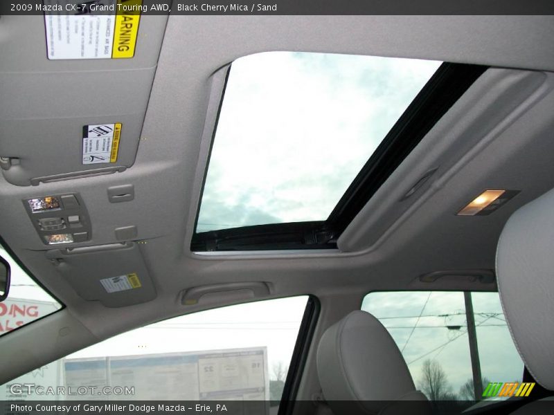 Black Cherry Mica / Sand 2009 Mazda CX-7 Grand Touring AWD