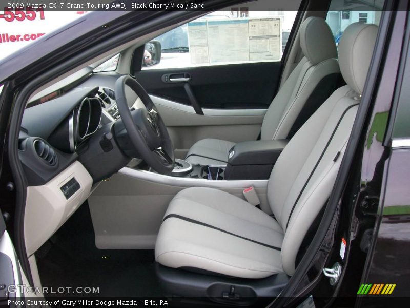 Black Cherry Mica / Sand 2009 Mazda CX-7 Grand Touring AWD